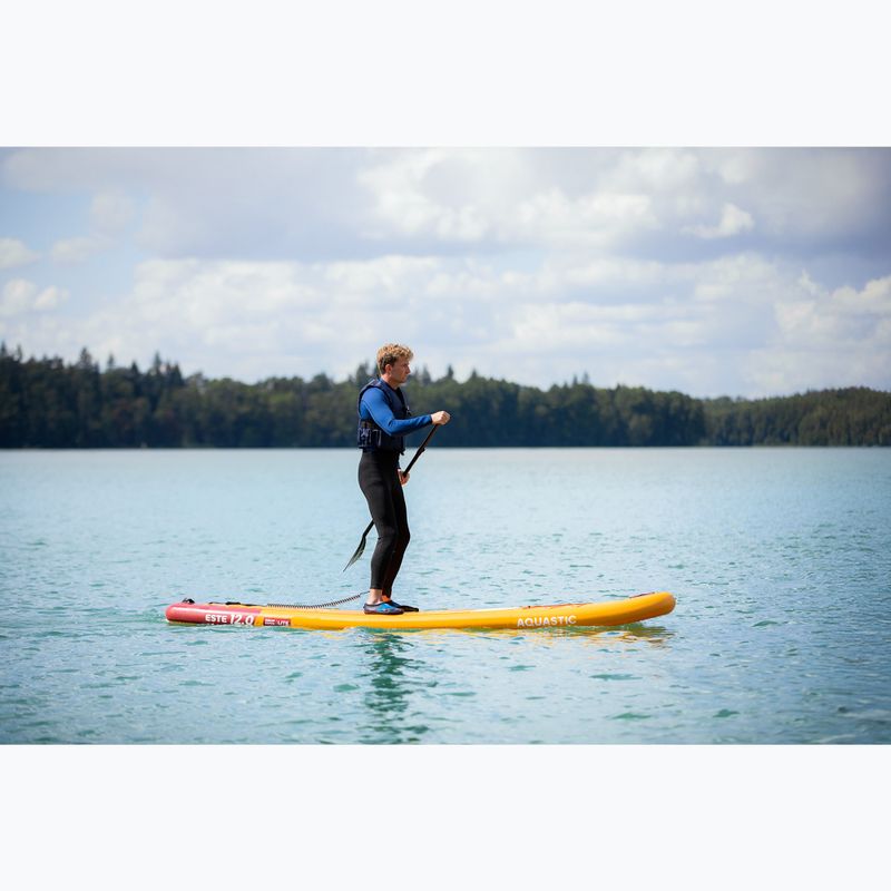 Set Paddleboard SUP aufblasbar AQUASTIC This 12'0" orange 21