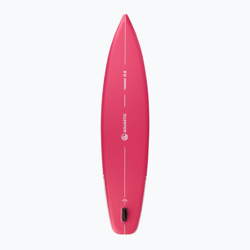 Set Board SUP aufblasbar AQUASTIC Touring 11'6" rosa 4