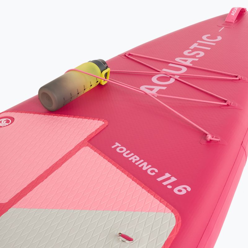 Set Board SUP aufblasbar AQUASTIC Touring 11'6" rosa 11