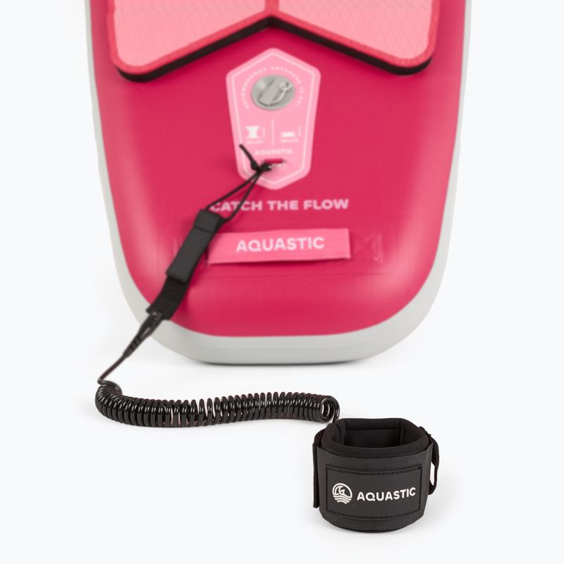 Set Board SUP aufblasbar AQUASTIC Touring 11'6" rosa 12