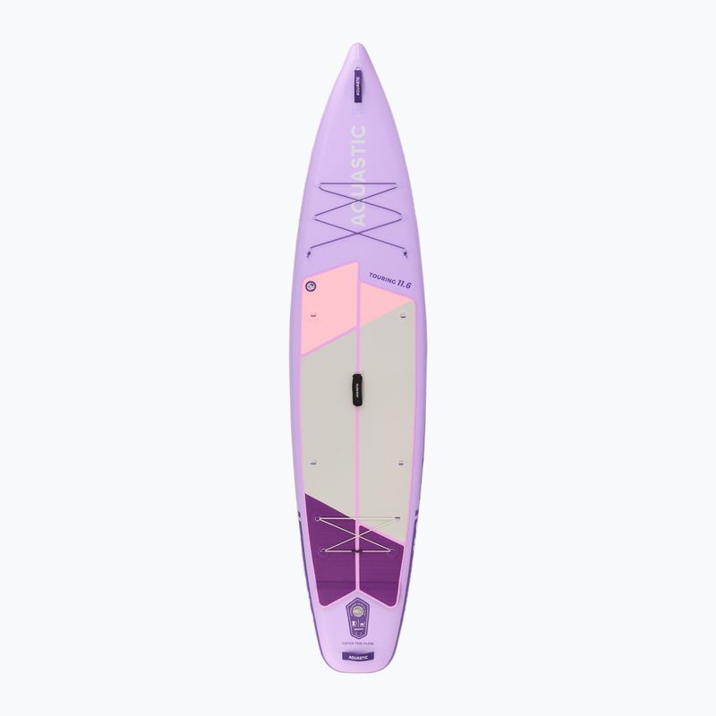 Set Paddleboard SUP aufblasbar AQUASTIC Touring 11'6" purple 3