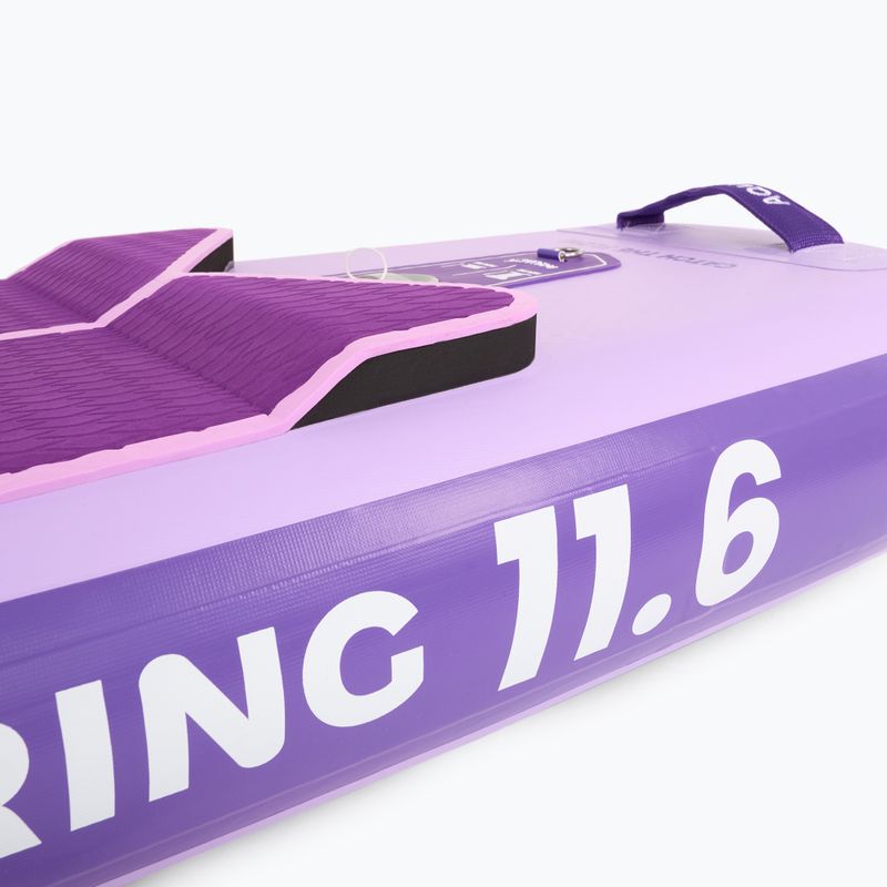 Set Paddleboard SUP aufblasbar AQUASTIC Touring 11'6" purple 12