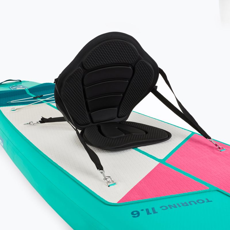 Set Board SUP aufblasbar AQUASTIC Touring 11'6" grün 12