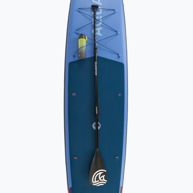 Set Paddleboard SUP aufblasbar AQUASTIC Touring Pro 14'0" dark blue 10