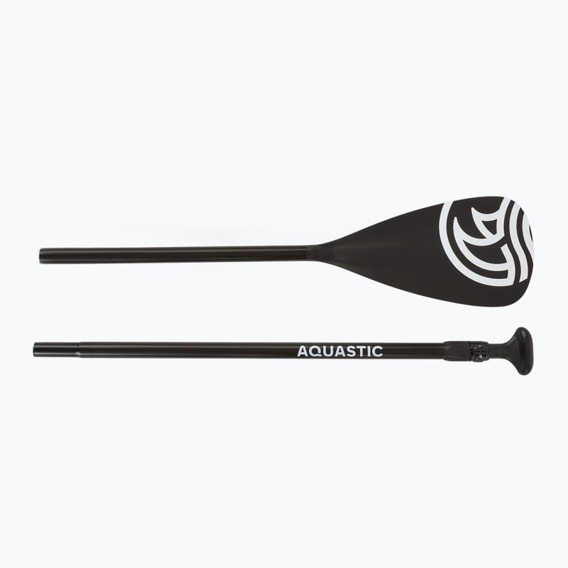 Set Paddleboard SUP aufblasbar AQUASTIC Touring Pro 14'0" dark blue 15