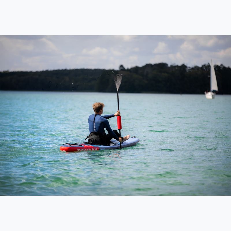 Set Paddleboard SUP aufblasbar AQUASTIC Touring Pro 14'0" dark blue 21