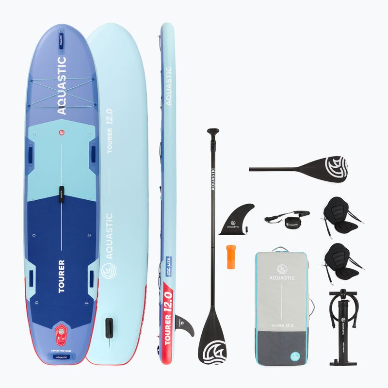SUP AQUASTIC Tourer 12'0" Brett blau