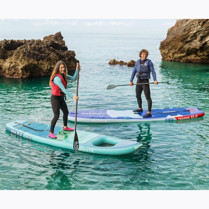 Set Paddleboard SUP aufblasbar AQUASTIC Tourer 12'0" 2-os blue 23