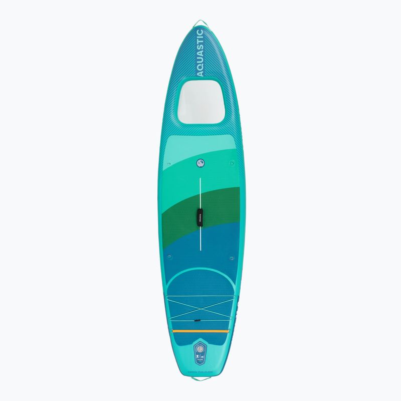 Set Paddleboard SUP aufblasbar AQUASTIC Vista 11'2" green 3