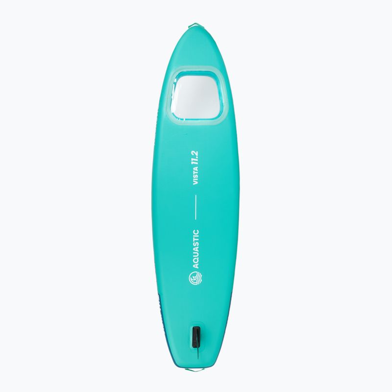 Set Paddleboard SUP aufblasbar AQUASTIC Vista 11'2" green 4