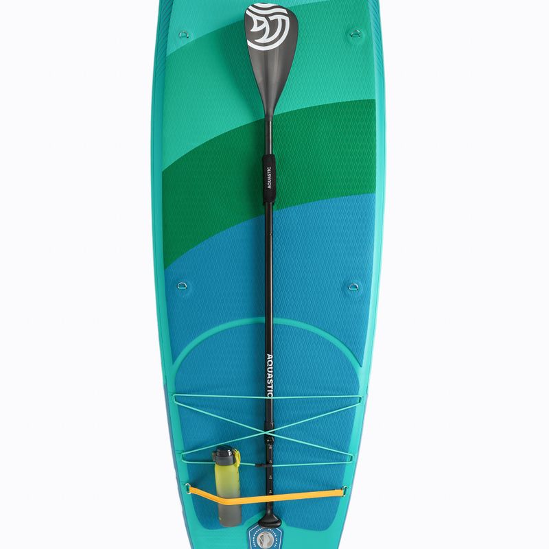 Set Paddleboard SUP aufblasbar AQUASTIC Vista 11'2" green 12