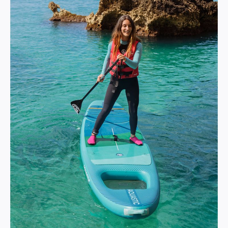 Set Paddleboard SUP aufblasbar AQUASTIC Vista 11'2" green 23
