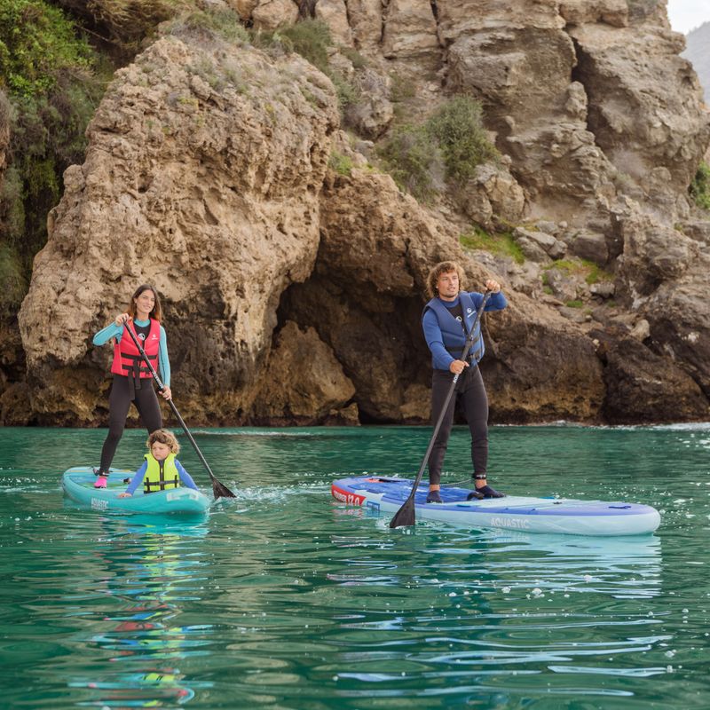 Set Paddleboard SUP aufblasbar AQUASTIC Vista 11'2" green 25