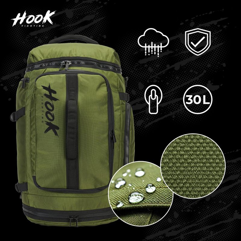 Rucksack HOOK FIGHTING Training 2w1 Duffel Bag 30 l Grün 2