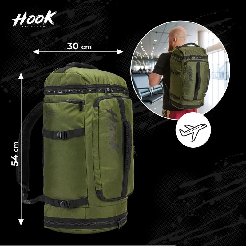 Rucksack HOOK FIGHTING Training 2w1 Duffel Bag 30 l Grün 17