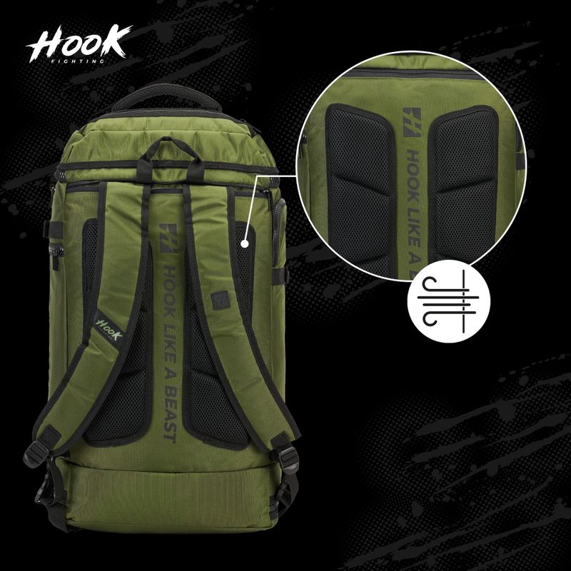 Rucksack HOOK FIGHTING Camp 2w1 Duffel Bag 41 l Grün 19