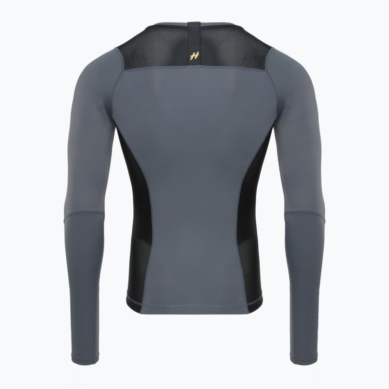 Herren Longsleeve Rashguard HOOK FIGHTING Base schwarz 9