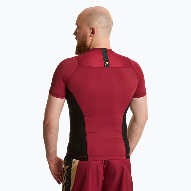 Herren Rashguard HOOK FIGHTING Base rot 2