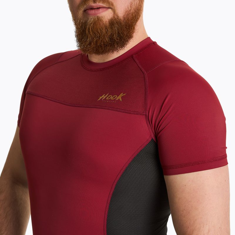 Herren Rashguard HOOK FIGHTING Base rot 3