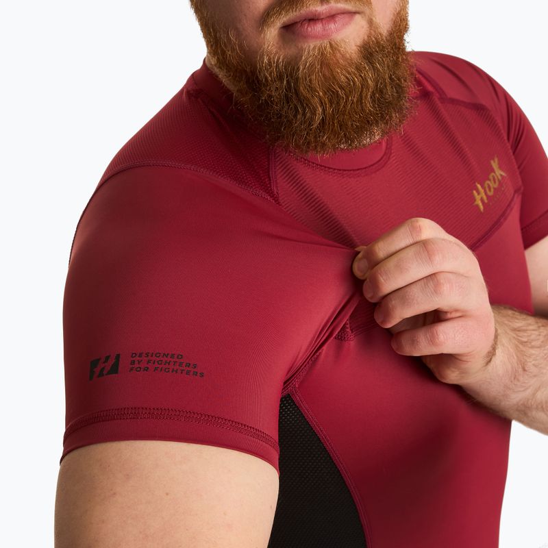 Herren Rashguard HOOK FIGHTING Base rot 4