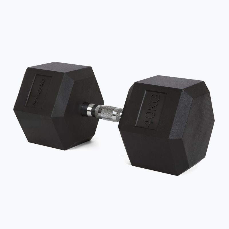 TREXO Hex 40 kg gummierte Kurzhanteln