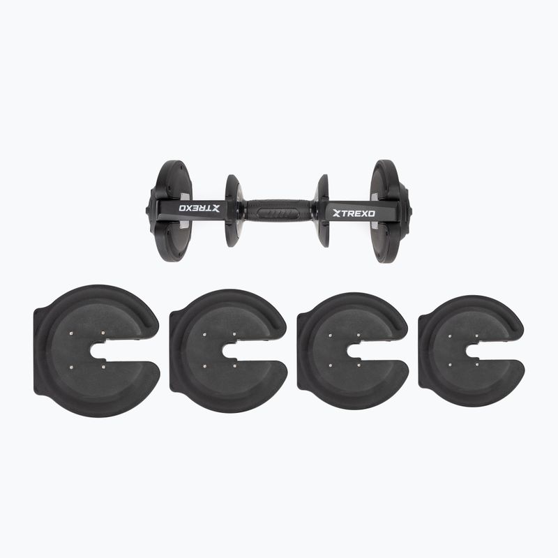 XTREXO verstellbare Kurzhantel TXO-B4W003 18 kg schwarz 11