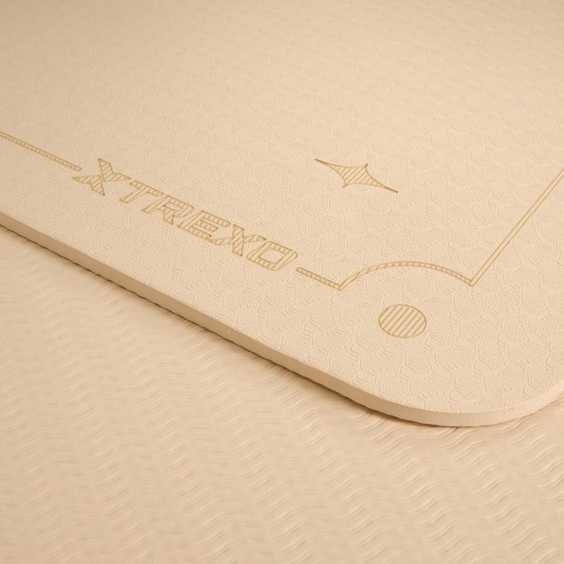 Yogamatte XTREXO TXO-B4Z001-BZ 6 mm Hellbraun 6