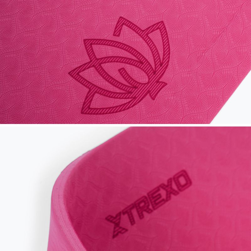 Fitnessmatte TREXO TXO-B4Z002-PK 10 mm Rosa 3