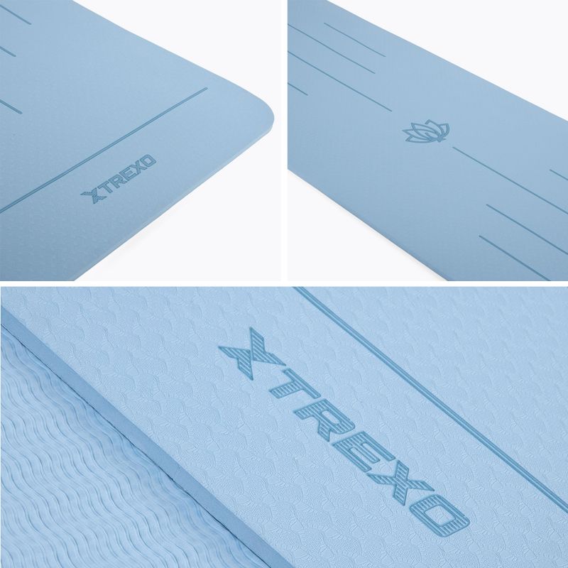 Fitnessmatte TREXO TXO-B4Z002-BL 6 mm Blau 4