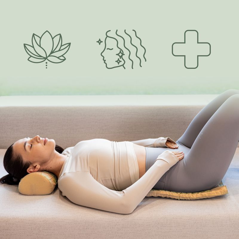 Akupressurmatte XTREXO mit Kopfkissen TXO-B4Z004-BZ Braun 8