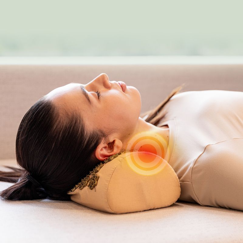 Akupressurmatte XTREXO mit Kopfkissen TXO-B4Z004-BZ Braun 9