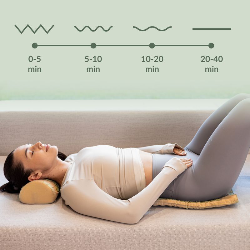 Akupressurmatte XTREXO mit Kopfkissen TXO-B4Z004-BZ Braun 11