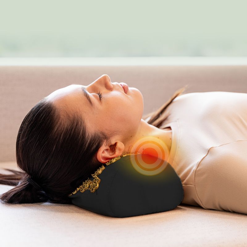 Akupressurmatte XTREXO mit großem Kopfkissen TXO-B4Z005-BK Schwarz 9