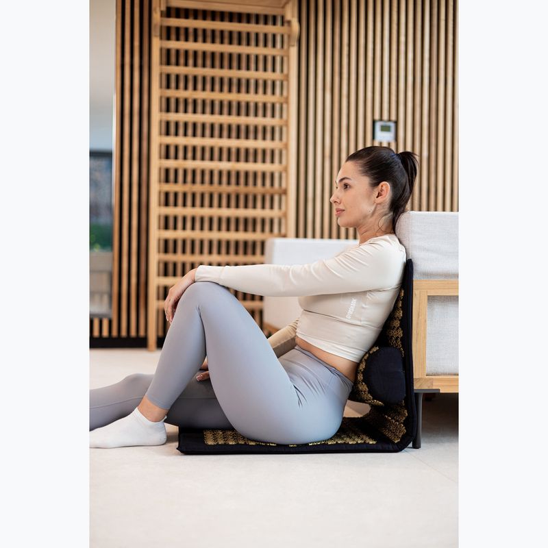 Akupressurmatte XTREXO mit großem Kopfkissen TXO-B4Z005-BK Schwarz 13