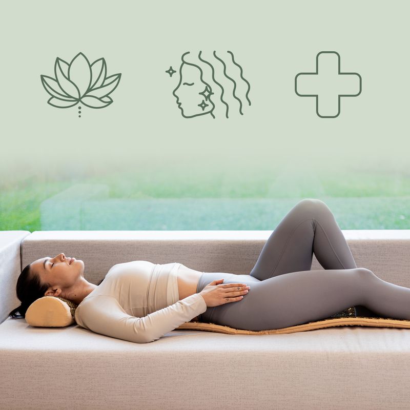 Akupressurmatte XTREXO mit großem Kopfkissen TXO-B4Z005-BZ Braun 8