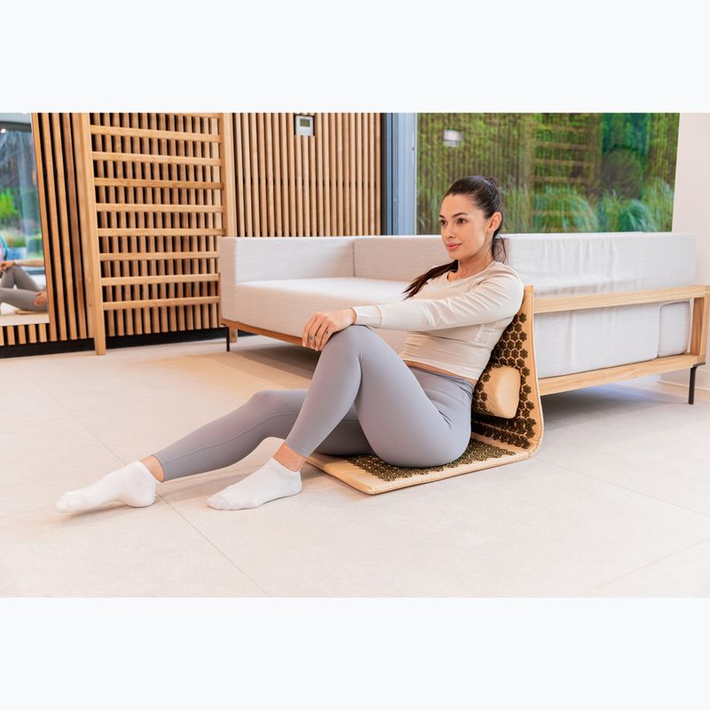 Akupressurmatte XTREXO mit großem Kopfkissen TXO-B4Z005-BZ Braun 13