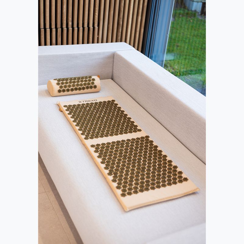 Akupressurmatte XTREXO mit großem Kopfkissen TXO-B4Z005-BZ Braun 15