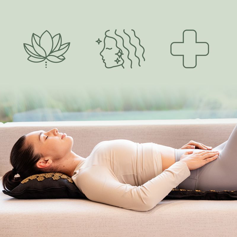 Akupressurmatte XTREXO ECO mit Kopfkissen TXO-B4Z006-BK Schwarz 9