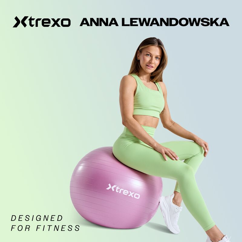 Massage-Gymnastikball XTREXO TXO-B4Z022-GY 75 cm Grau 2