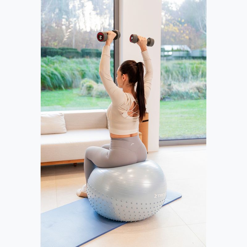 Massage-Gymnastikball XTREXO TXO-B4Z021-BL 65 cm Blau 4