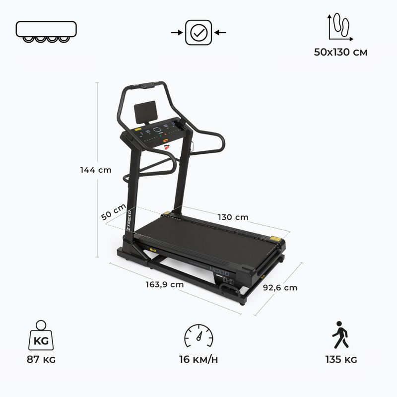 Laufband XTREXO HI300 black 5