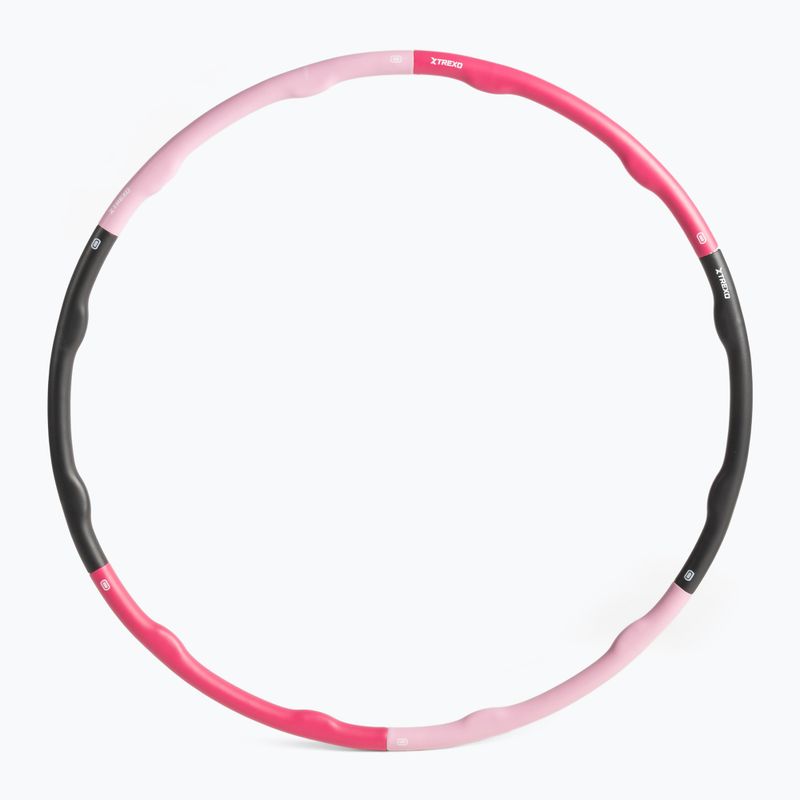 TREXO Hula-Hoop-Reifen mit Massagefunktion TXO-B4Z035-PK rosa 2