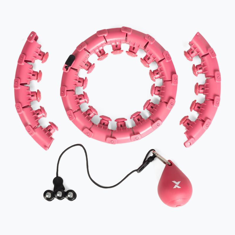 Hula-Hoop-Reifen mit Gewicht TREXO TXO-B4Z036-PK rosa
