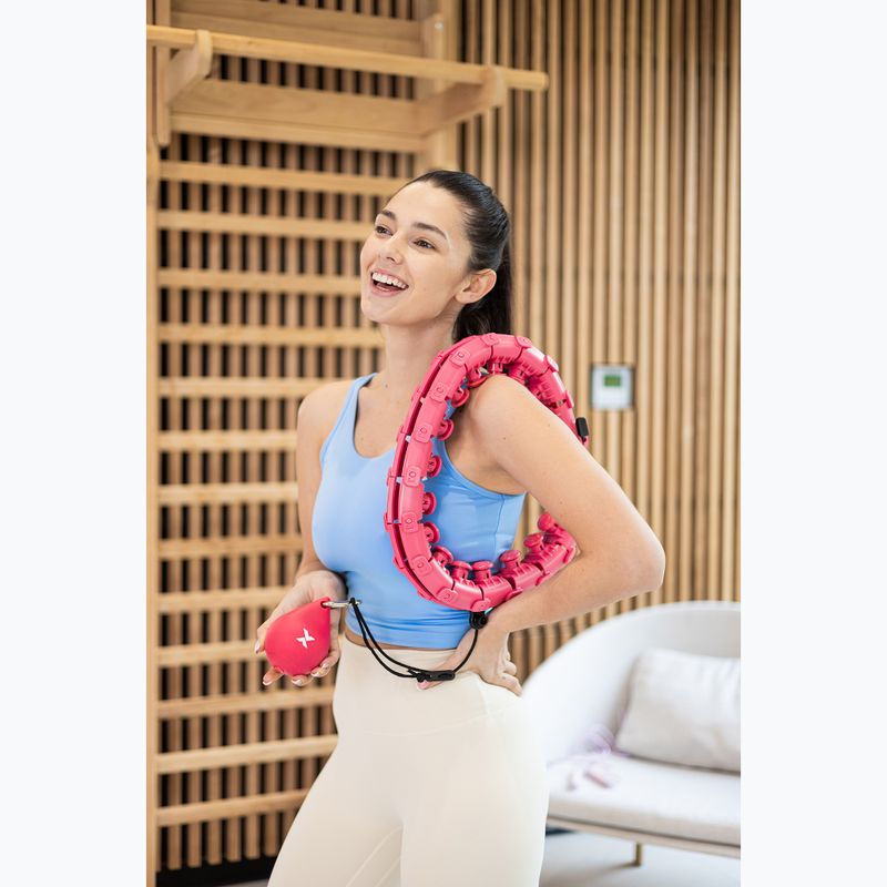 Hula-Hoop-Reifen mit Gewicht TREXO TXO-B4Z036-PK rosa