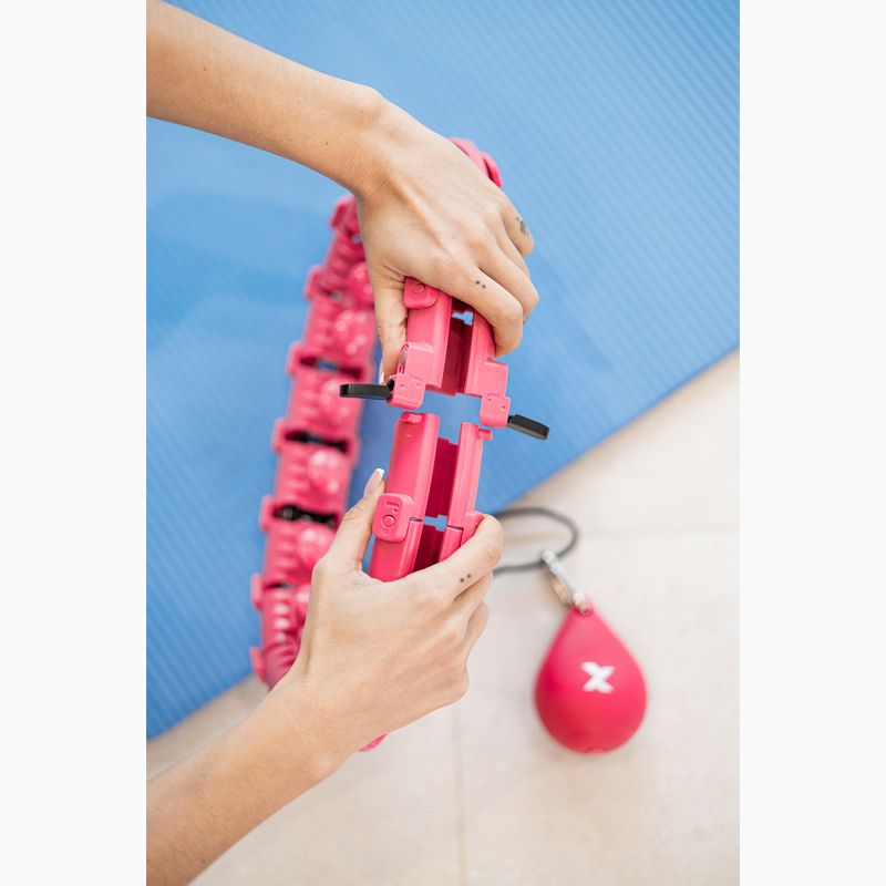 Hula-Hoop-Reifen mit Gewicht TREXO TXO-B4Z036-PK rosa
