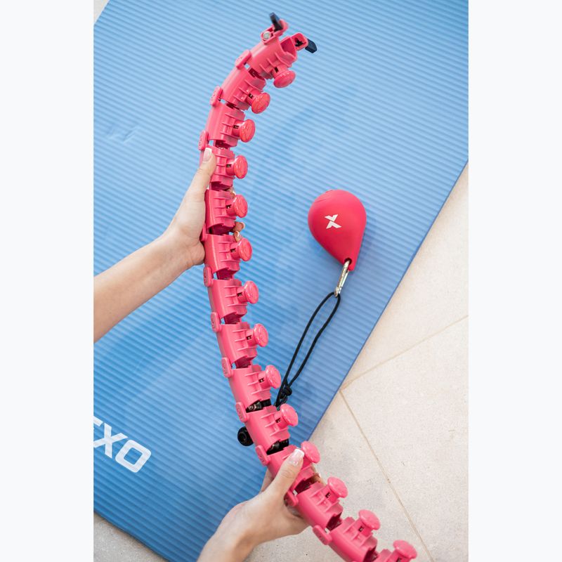 Hula-Hoop-Reifen mit Gewicht TREXO TXO-B4Z036-PK rosa