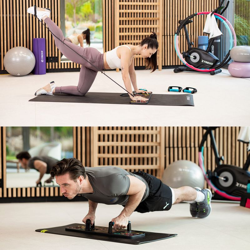 Multifunktionale Plattform mit Halterungen und Expander XTREXO faltbar TXO-B4Z045-BK Schwarz 6