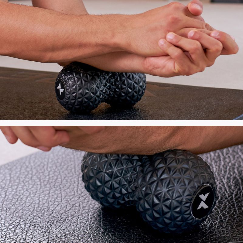 Doppel-Massageball TREXO TXO-B4Z075-BK Schwarz 4