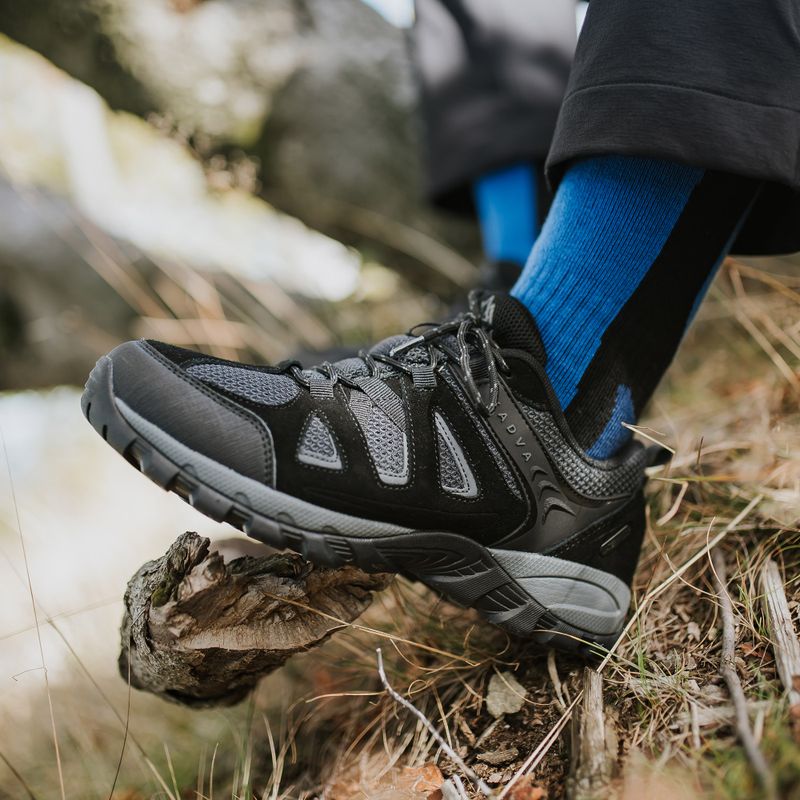 Herren-Trekking-Schuhe KADVA Traver Low WaterProof schwarz 14