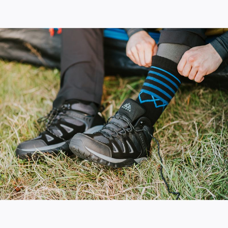 Herren-Trekkingstiefel KADVA Traver Mid WaterProof schwarz 14